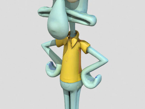 Squidward 3D Model