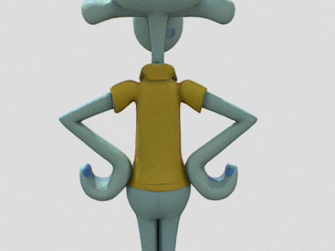 Squidward 3D Model