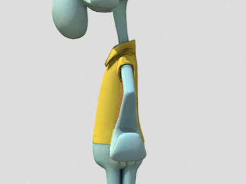 Squidward 3D Model