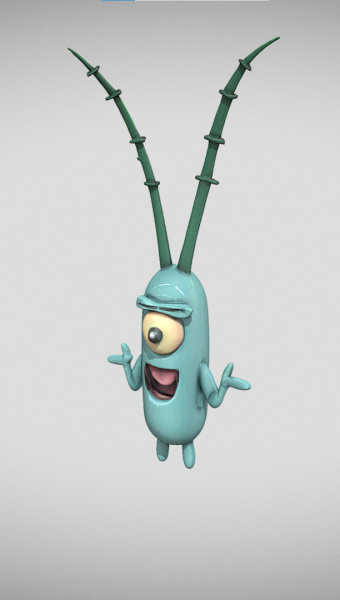Plankton Modèle 3D .c4d .max .obj .3ds .fbx .stl .blend 