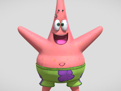 Patrick Star 3D Model