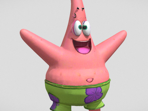 Patrick Star 3D-Modell