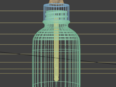 Skin care bottle Model 3D