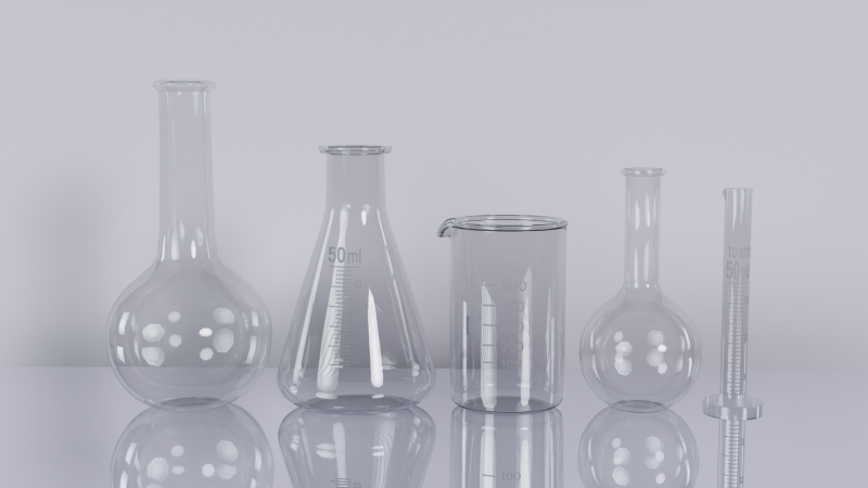 Medical flasks 3D Model .c4d .max .obj .3ds .fbx .stl .blend