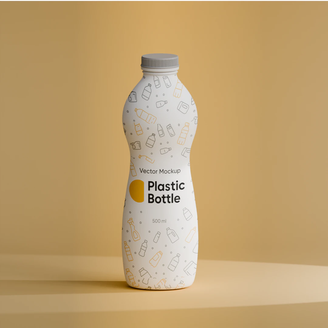 Medium bottle of yogurt 3D Model .c4d .max .obj .3ds .fbx .stl .blend 