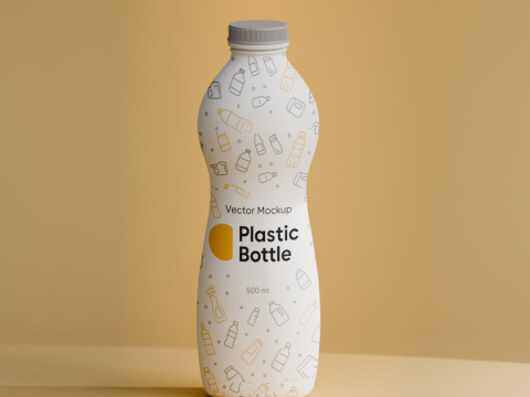 Medium bottle of yogurt 3D Модель