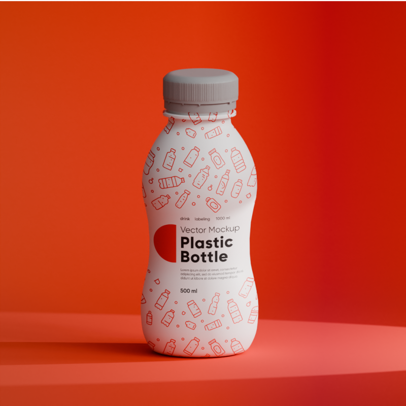Small bottle of yogurt 3D 모델 .c4d .max .obj .3ds .fbx .stl .blend 