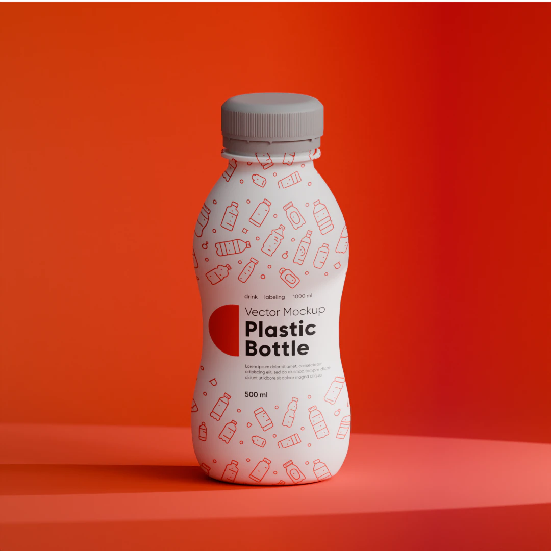 Small bottle of yogurt 3D Model .c4d .max .obj .3ds .fbx .stl .blend