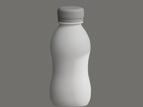 Small bottle of yogurt 3D 모델