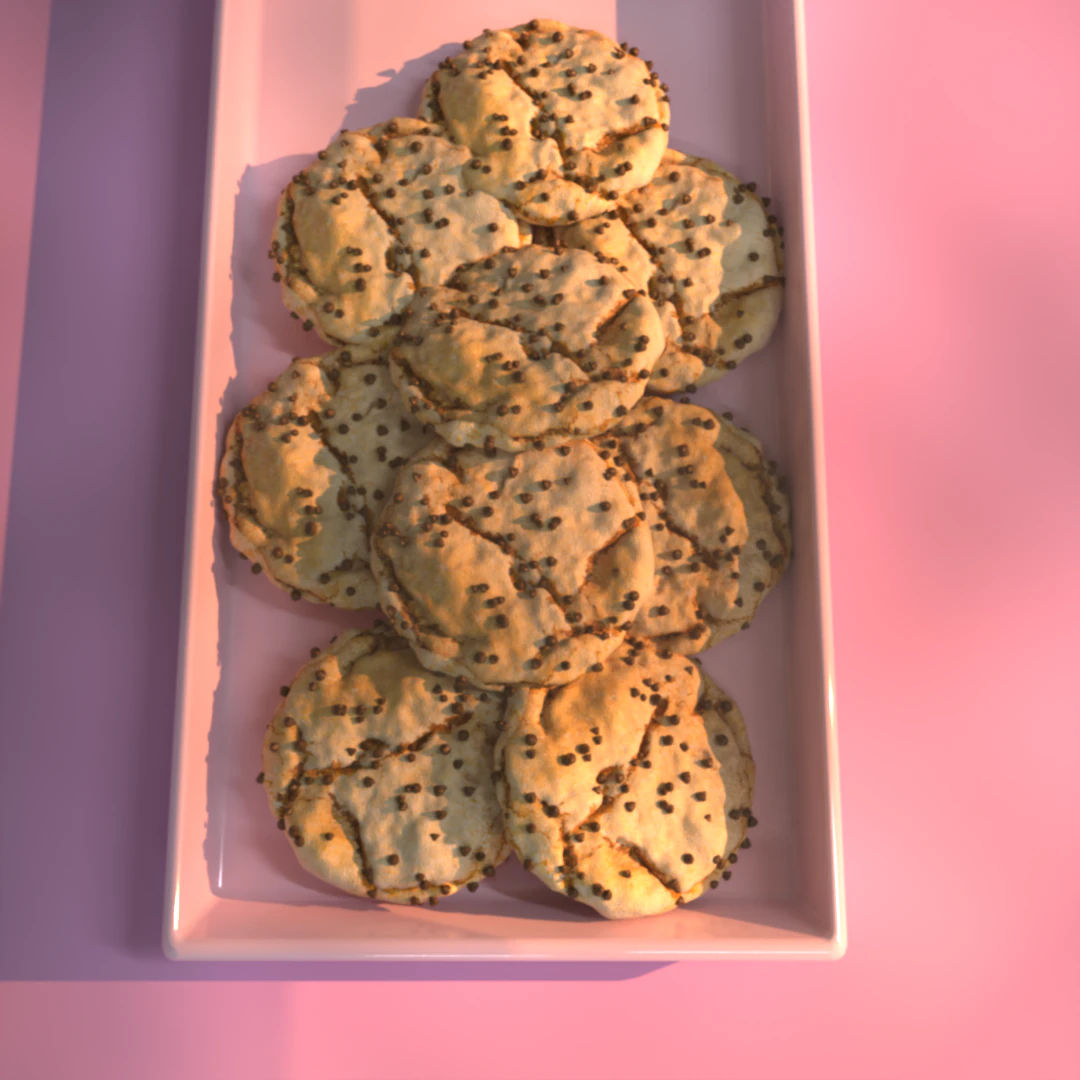 Cookies 3D Model .c4d .max .obj .3ds .fbx .stl .blend 
