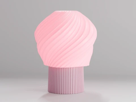 Lampe de table élégante imprimée en 3D Aurora Touch Lampe de chevet esthétique Modèles 3D en vedette