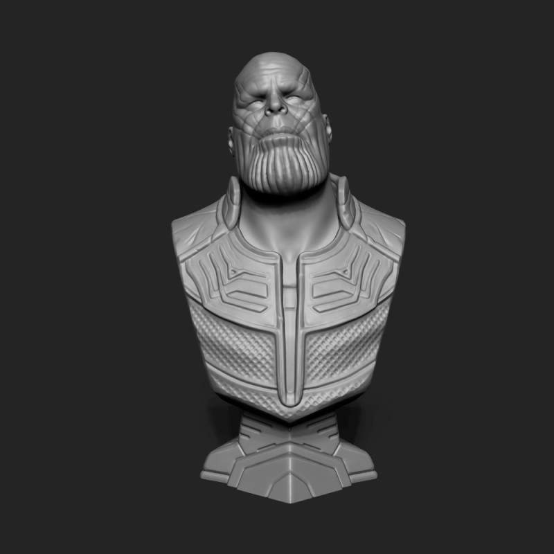 Thanos Bust 3D print model 3D print model 3D प्रिंट मॉडल .c4d .max .obj .3ds .fbx .stl .blend 