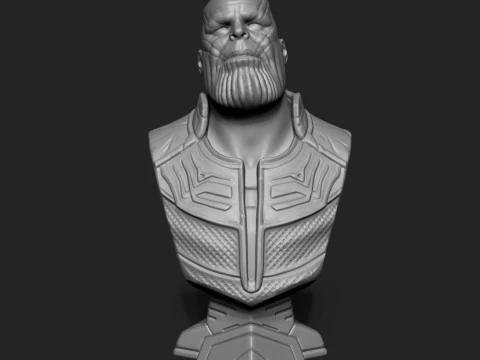 Mod&egrave;le d'impression 3D du buste de Thanos Mod&egrave;le d'impression 3D Modèles 3D en vedette