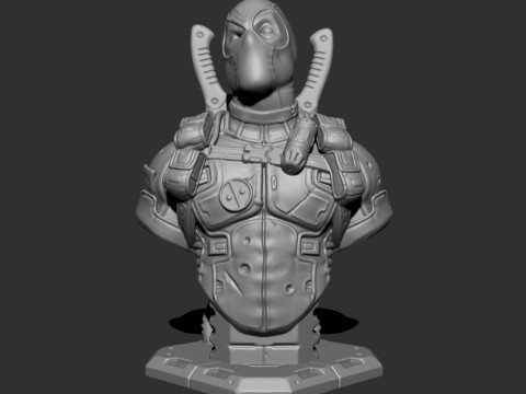 DEADPOOL BUST 3D print model 3D 打印模型
