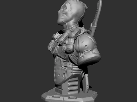DEADPOOL BUST 3D print model 3D Print Model