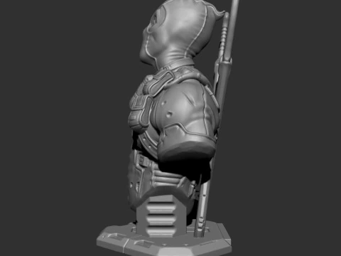 DEADPOOL BUST 3D print model 3D Print Model