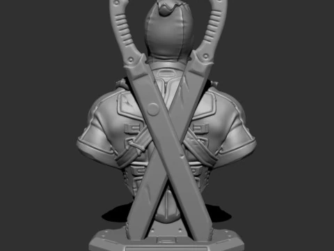 DEADPOOL BUST 3D print model 3D Print Model