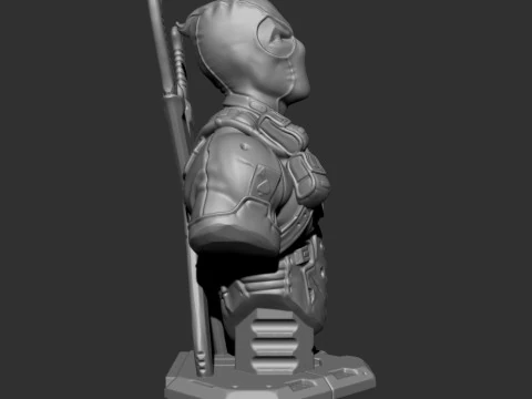 DEADPOOL BUST 3D print model 3D Print Model