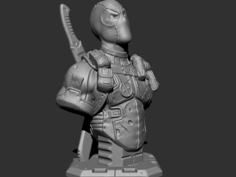 DEADPOOL BUST 3D print model 3D Print Model