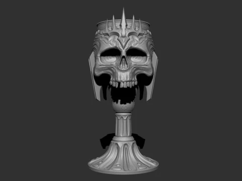 Skull Goblet 3D print model 3D Print Model