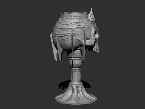 Skull Goblet 3D print model 3D Print Model