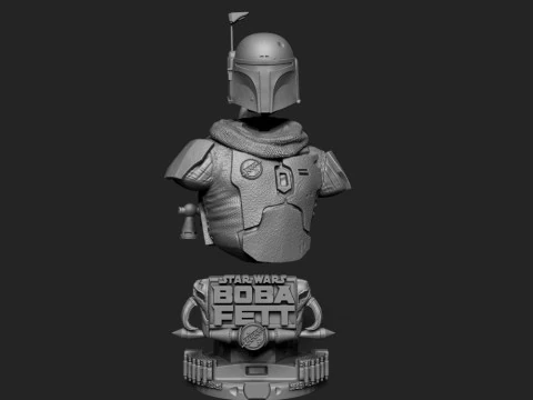 Boba Fett Bust 3D print model 3D Print Model