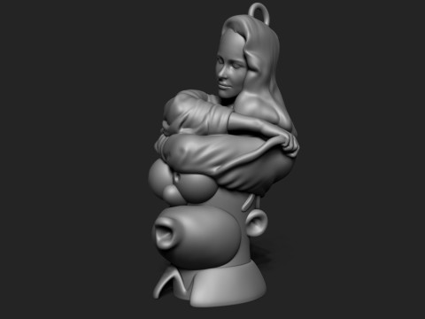 The Simpsons Keychain Modello di stampa 3D