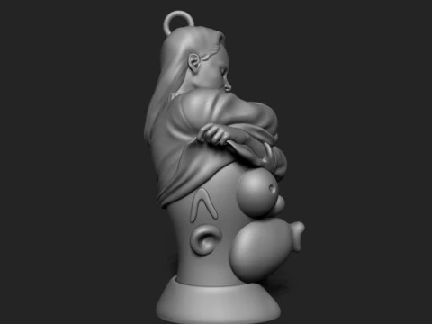 The Simpsons Keychain 3D Print Model