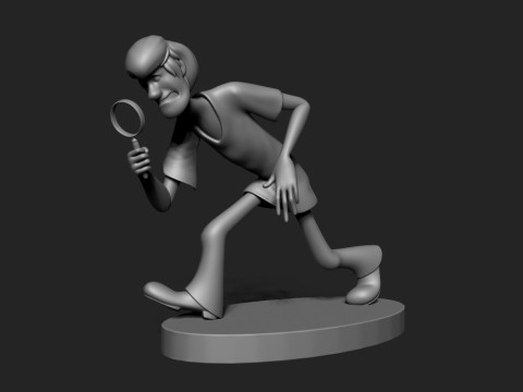 Scooby Doo - shaggy with base 3D 打印模型