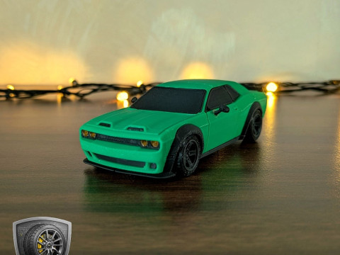 Bold Muscle Car - Printable - STL files - Personal Use 3D Print Model
