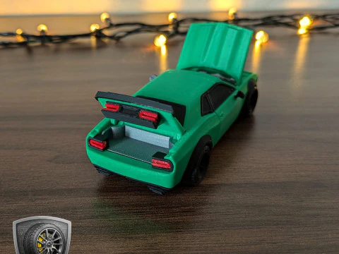Bold Muscle Car - Printable - STL files - Personal Use 3D Print Model