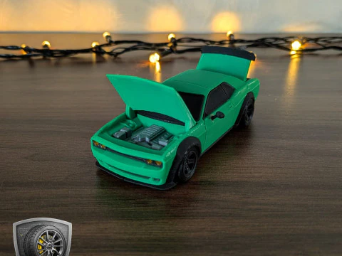 Bold Muscle Car - Printable - STL files - Personal Use 3D Print Model