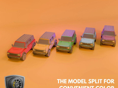 Awesome Off-Roader - Printable - STL files - Personal Use Modèles 3D en vedette