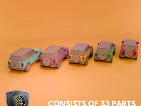 Awesome Off-Roader - Printable - STL files - Personal Use Modèles 3D en vedette