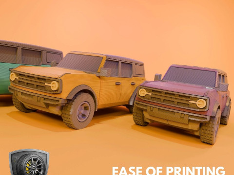 Awesome Off-Roader - Printable - STL files - Personal Use Modèles 3D en vedette
