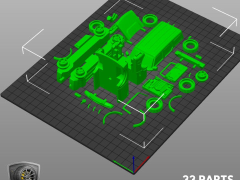 Awesome Off-Roader - Printable - STL files - Personal Use Modèles 3D en vedette