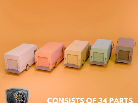 Cool Van MT45 - Printable - STL files - Personal Use 3D Принт Модель