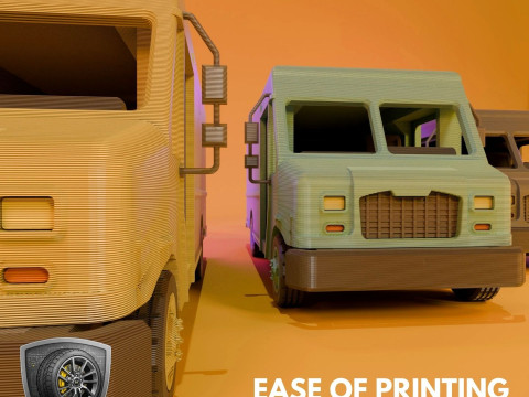Cool Van MT45 - Printable - STL files - Personal Use 3D Принт Модель