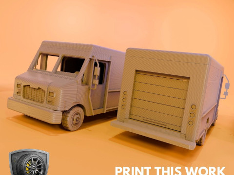 Cool Van MT45 - Printable - STL files - Personal Use 3D Принт Модель
