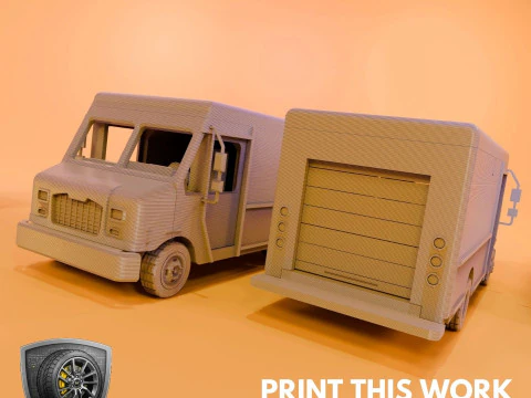 Cool Van MT45 - Printable - STL files - Personal Use 3D Print Model