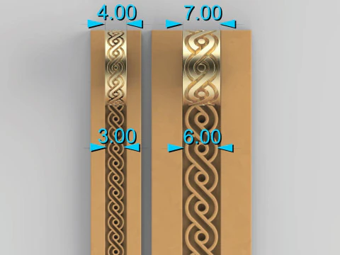 Texture Rollers Wheels for Leather Clay Patterns T001F 3D Print Model