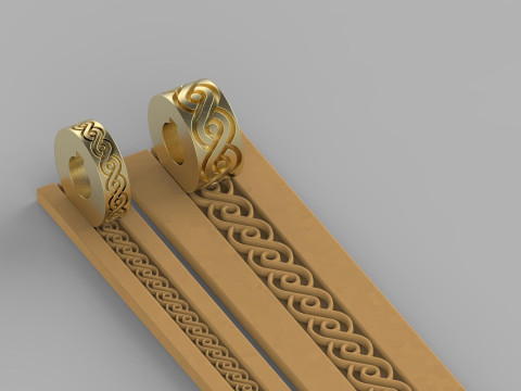 Texture Rollers Wheels for Leather Clay Patterns T001F Modello di stampa 3D