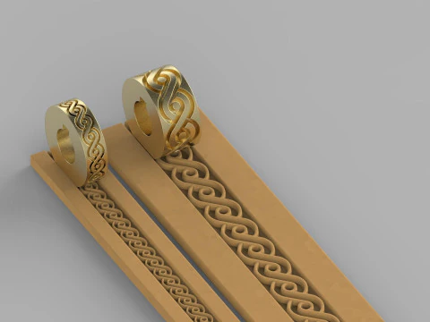 Texture Rollers Wheels for Leather Clay Patterns T001F 3D Print Model