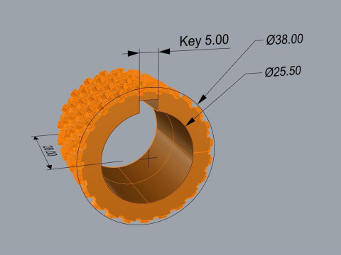Texture Rollers Wheels for Leather Clay Patterns Ornament for Jewelery T010C 3D 프린트 모델
