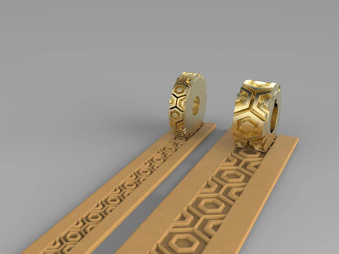 Koła z rolkami teksturowymi do sk&oacute;rzanych wzor&oacute;w glinianych Ozdoba do biżuterii T049 Model do druku 3D