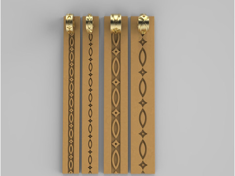 Texture Rollers Wheels for Leather Clay Patterns Ornament for Jewelery T100 3D Print Model