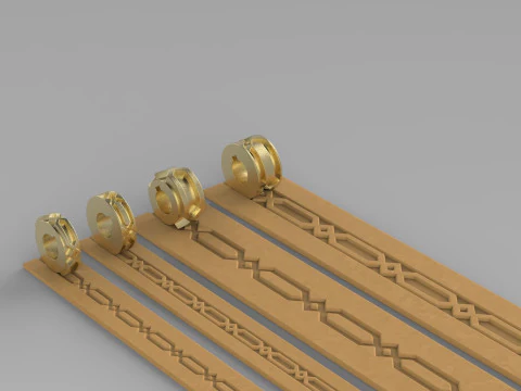 Texture Rollers Wheels for Leather Clay Patterns Ornament for Jewelery T201 3D Print Model