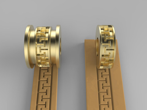 Texture Rollers Wheels for Leather Clay Patterns Ornament for Jewelery T206 3D Print Model