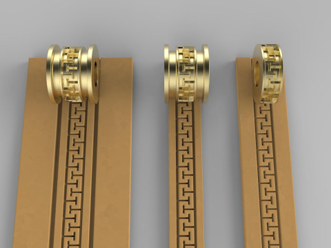 Texture Rollers Wheels for Leather Clay Patterns Ornament for Jewelery T206 Modello di stampa 3D