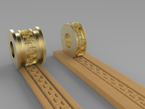 Texture Rollers Wheels for Leather Clay Patterns Ornament for Jewelery T206 Modello di stampa 3D